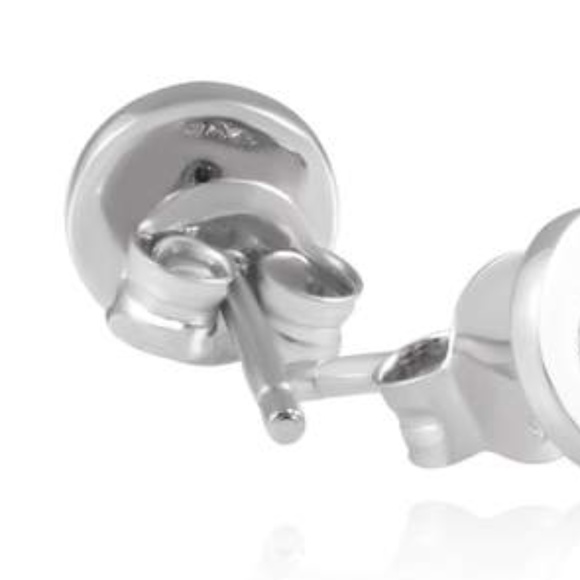 925 Sterling Silver Zodiac CANCER Disc Earrings - Picture 2 of 3